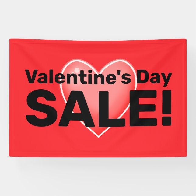 Lona ¡el día de San Valentín VENTA! Banner (Horizontal)