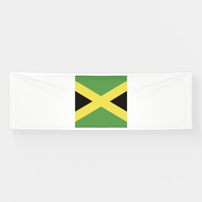 Lona El emblema de la bandera de Jamaica (Horizontal)