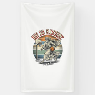 Lona Él Es Rizzin Camiseta Religiosa de Baloncesto Vint