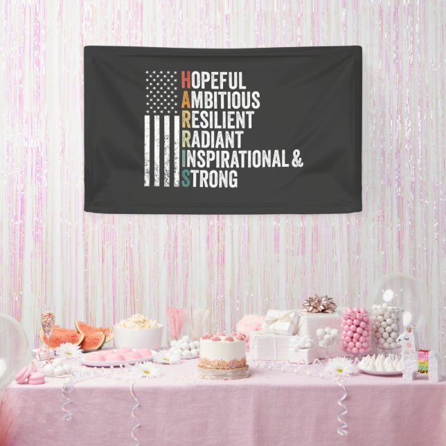 Lona El esperanzador y resistente radiante Harris Walz (Fiesta)