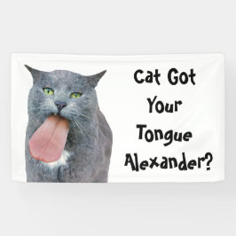 Lona ¿El Gato fiesta Tiene Su Lengua?