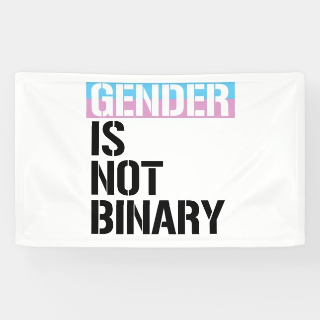Lona El género no es binario (Horizontal)
