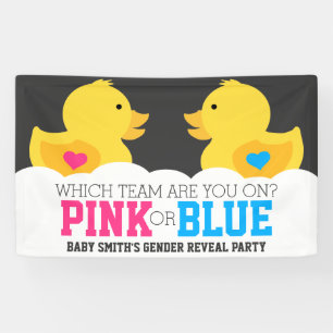 Lona El género rosado o azul Ducky de goma revela al
