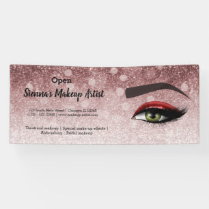 Lona El glándulo rojo golpea los ojos artista de maqu