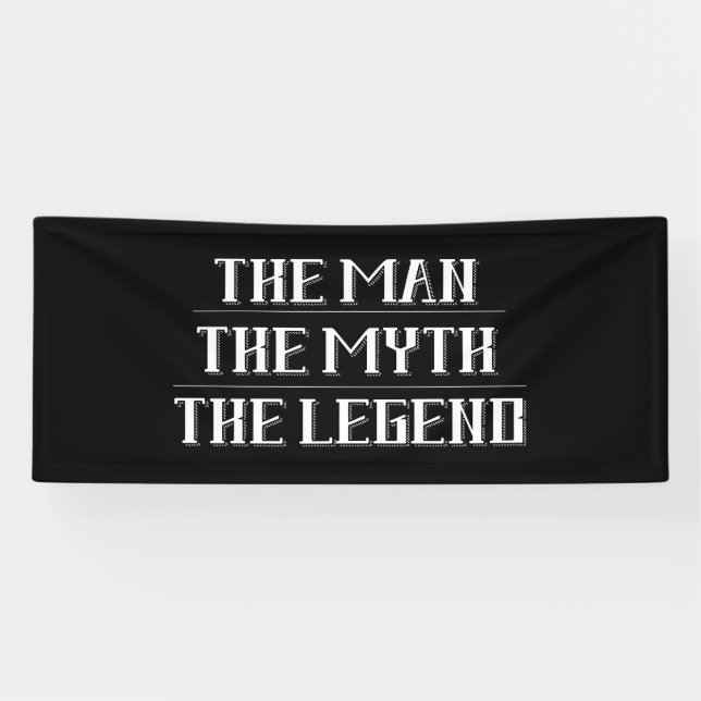 Lona El Hombre, El Mito, La Leyenda (Horizontal)