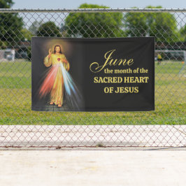 Lona El junio religioso del Sagrado Corazón de Jesús