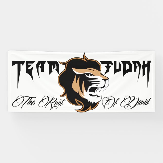 Lona El león de Judah (Horizontal)