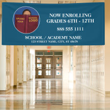 El logotipo de la escuela azul moderna se está inc