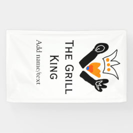 Lona El maestro de la parrilla agregue el nombre de la 