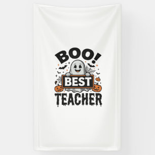 Lona El Mejor Profesor Vintage Diseño de Halloween Boo