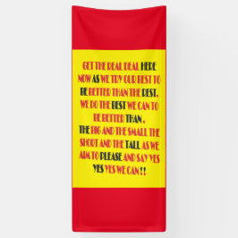 Lona El negocio real está aquí poster tipo de letra art