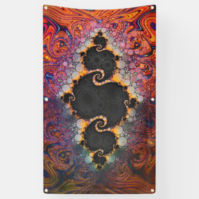 Lona El ojo de Julia, un remolino de la pintura del (Vertical)