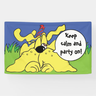 Lona ¡El perro de cumpleaños HUH! Personalizar