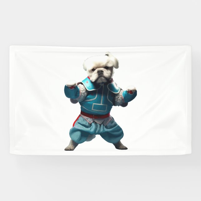 Lona El perro sabe que Karate se transformó (Horizontal)