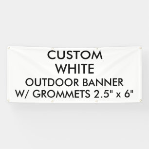 Lona El personalizado personalizó 2,5' x 6" bandera al