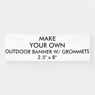 Lona El personalizado personalizó 2,5' x 8" bandera al