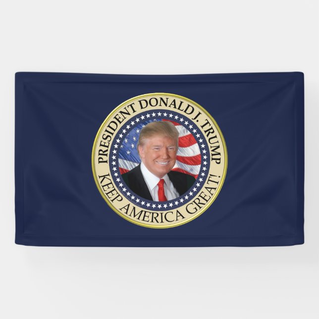 Lona El presidente Donald Trump 2020 hace grande a Esta (Horizontal)
