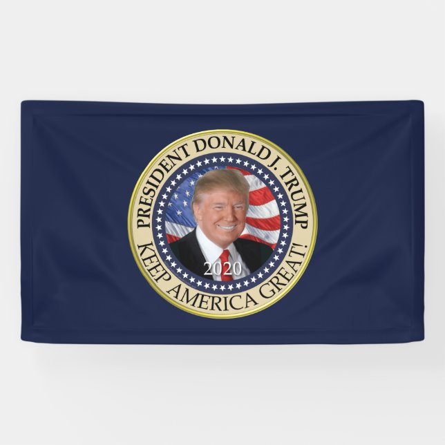 Lona El presidente Donald Trump 2020 hace grande a Esta (Horizontal)