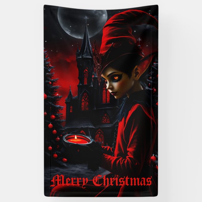 Lona El tiempo de los navidades oscuros. (Vertical)