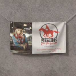 Lona El último paseo de la novia en rojo oxidado