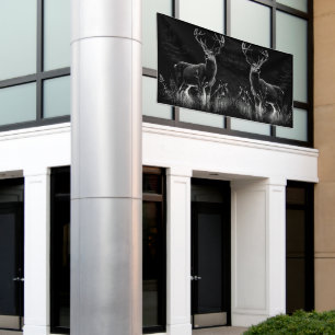 Lona El venado majestuoso en la naturaleza - Arte blanc