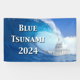 Lona Elecciones Blue Tsunami 2024