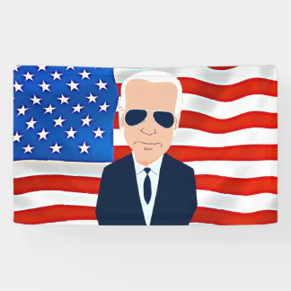 Lona Elecciones de Joe Biden Bandera Americana 2024