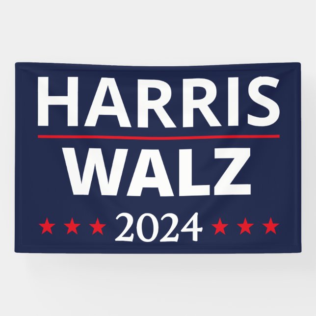 Lona Elecciones Harris Walz 2024 III (Horizontal)