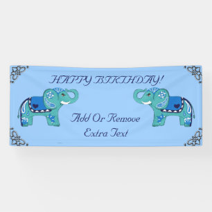 Lona Elefante de la alheña (azul/azul claro)