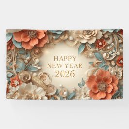 Lona elegant happy new year party banner