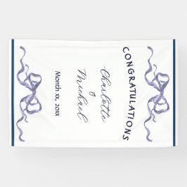 Lona Elegant Ribbon Romantic Wedding Congratulations