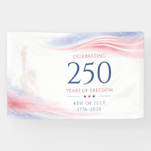 Lona Elegante 250º Día de la Independencia de Estados U