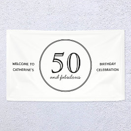 Lona Elegante 50 y fabulosa fiesta de cumpleaños de tip