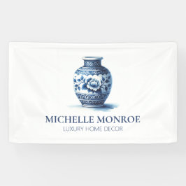 Lona Elegante acuarela de diseño de jengibre azul, deco