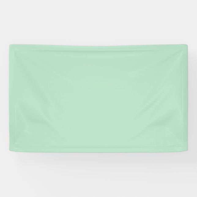 Lona Elegante Banner de Evento Verde Menta (Horizontal)