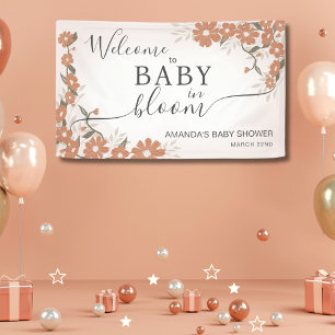 Lona Elegante bienvenido bebé marchito en el Baby Showe