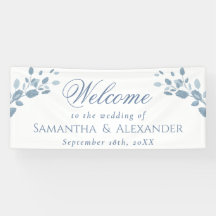 Elegante Boda de bienvenida con hojas azul turques