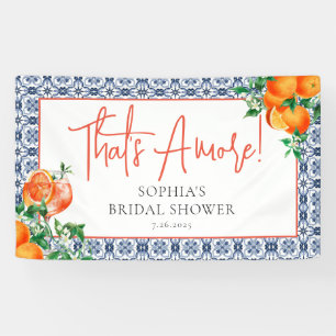 Lona Elegante Bridal Shower Spritz de Naranja