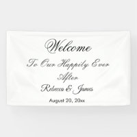 Elegante caligrafía feliz para siempre después del