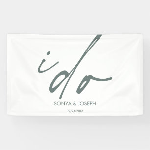 Lona Elegante cartel de "Me caso" para boda
