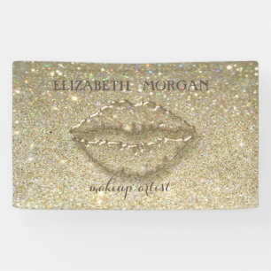 Lona Elegante Chic Moderno Brillo Bokeh,Labios