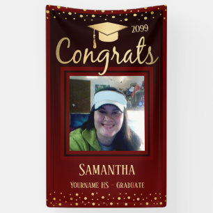 Lona Elegante Clase de Graduación de Oro de 2022 Foto