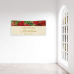 Lona Elegante color rojo vintage Roses cumpleaños de la<br><div class="desc">Rosas rojas de época en la pancarta de cumpleaños de las mujeres con champán y color tostado. El texto es un tipo de letra de guión elegante y es el personalizable justo como se desea. Al igual que con cada producto de Zazzle que compre, su banner será su propio producto...</div>