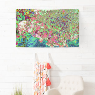 Lona Elegante Coral y Chartreuse Limelight Hydrangea