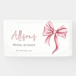 Lona Elegante ducha de novia Rubor rosa Bow