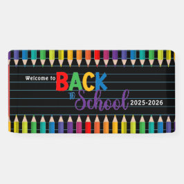 Lona Elegante escuela de oficina de escritura monográfi