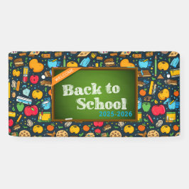 Lona Elegante escuela de oficina de escritura monográfi