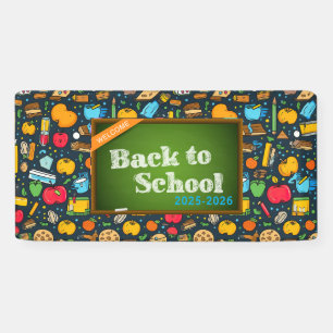 Lona Elegante escuela de oficina de escritura monográfi