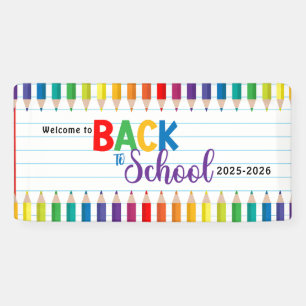 Lona Elegante escuela de oficina de escritura monográfi