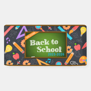 Lona Elegante escuela de oficina de escritura monográfi